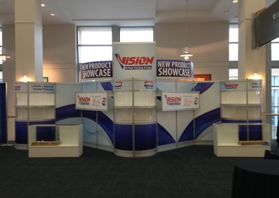 Vision Tradeshow Showcase Booth Example by Viper Tradeshow Services