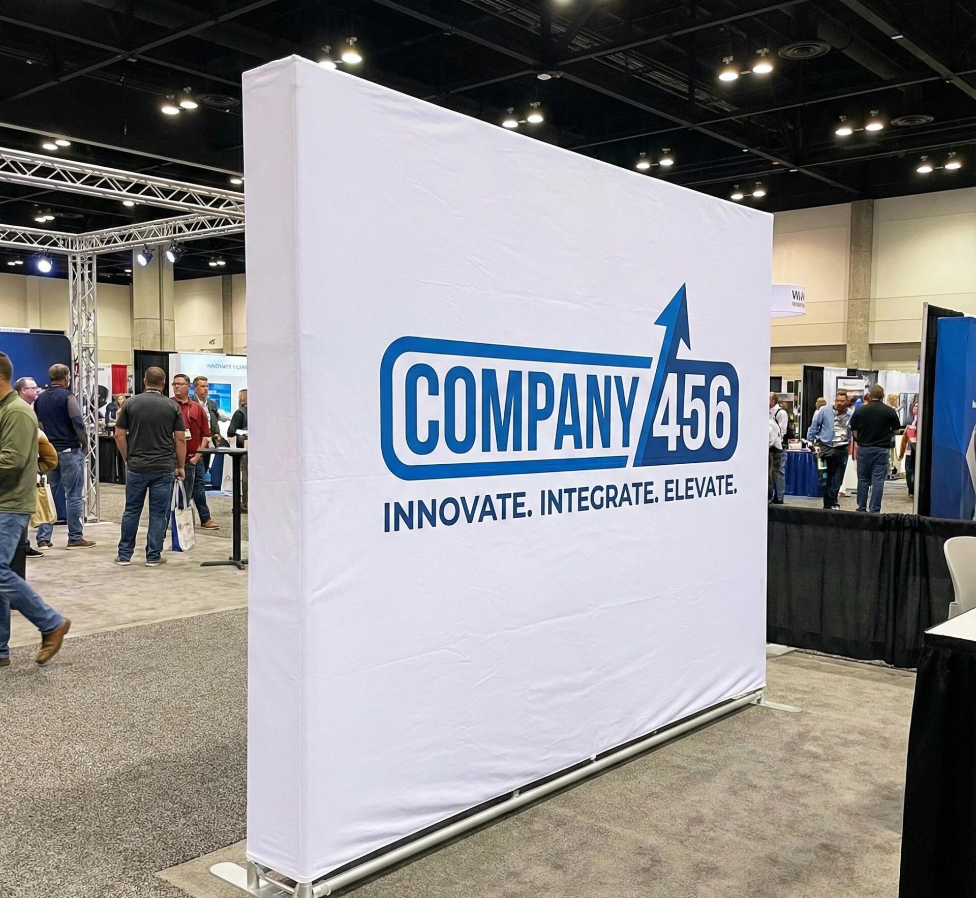 trade show branded backdrops