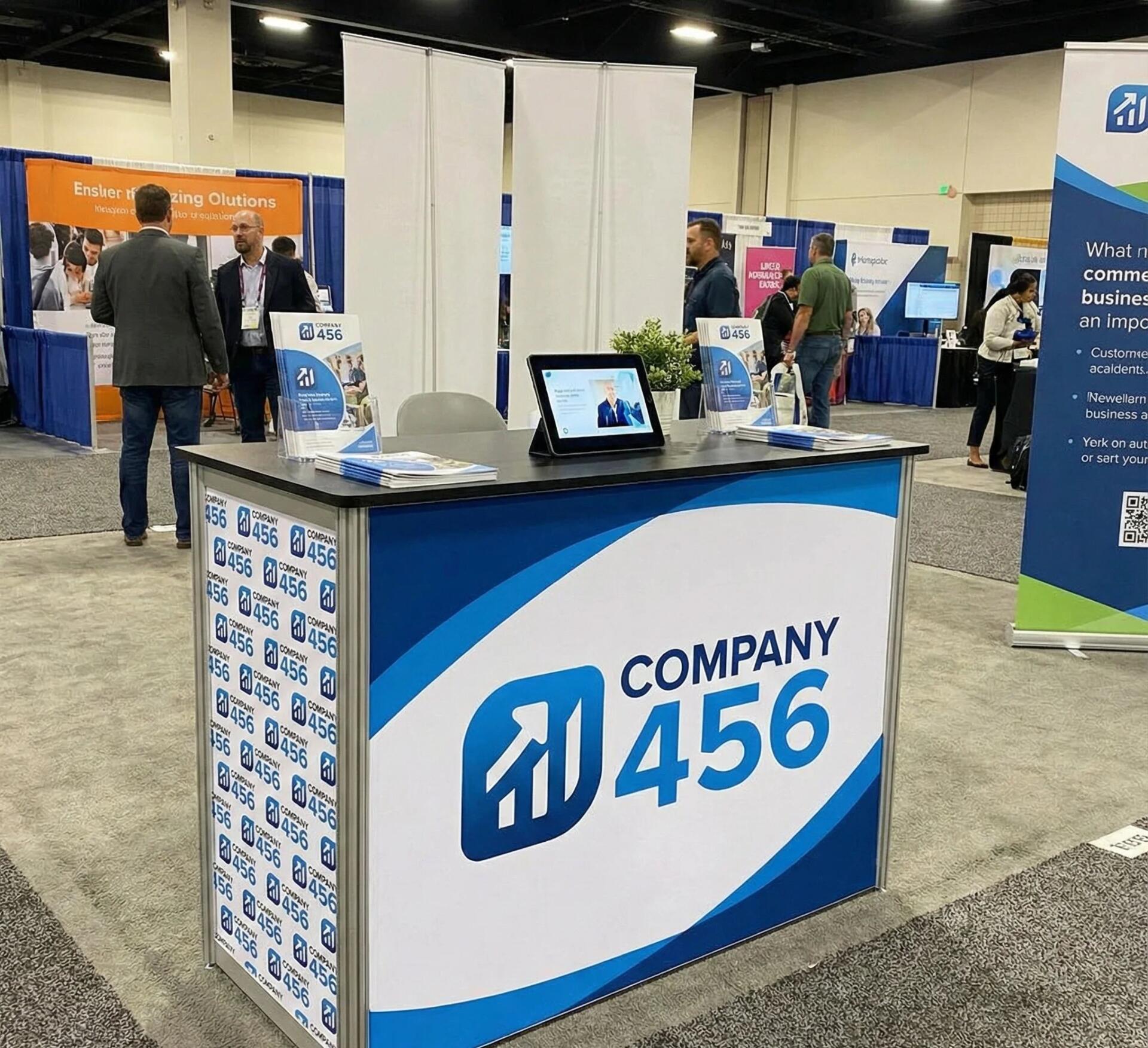 trade show branded desks