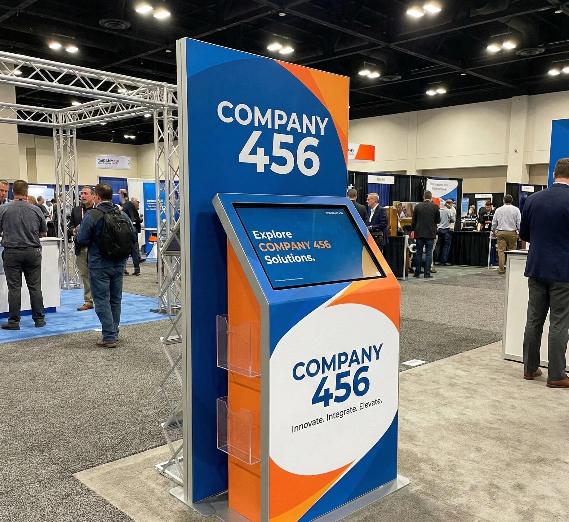 trade show branded kiosks