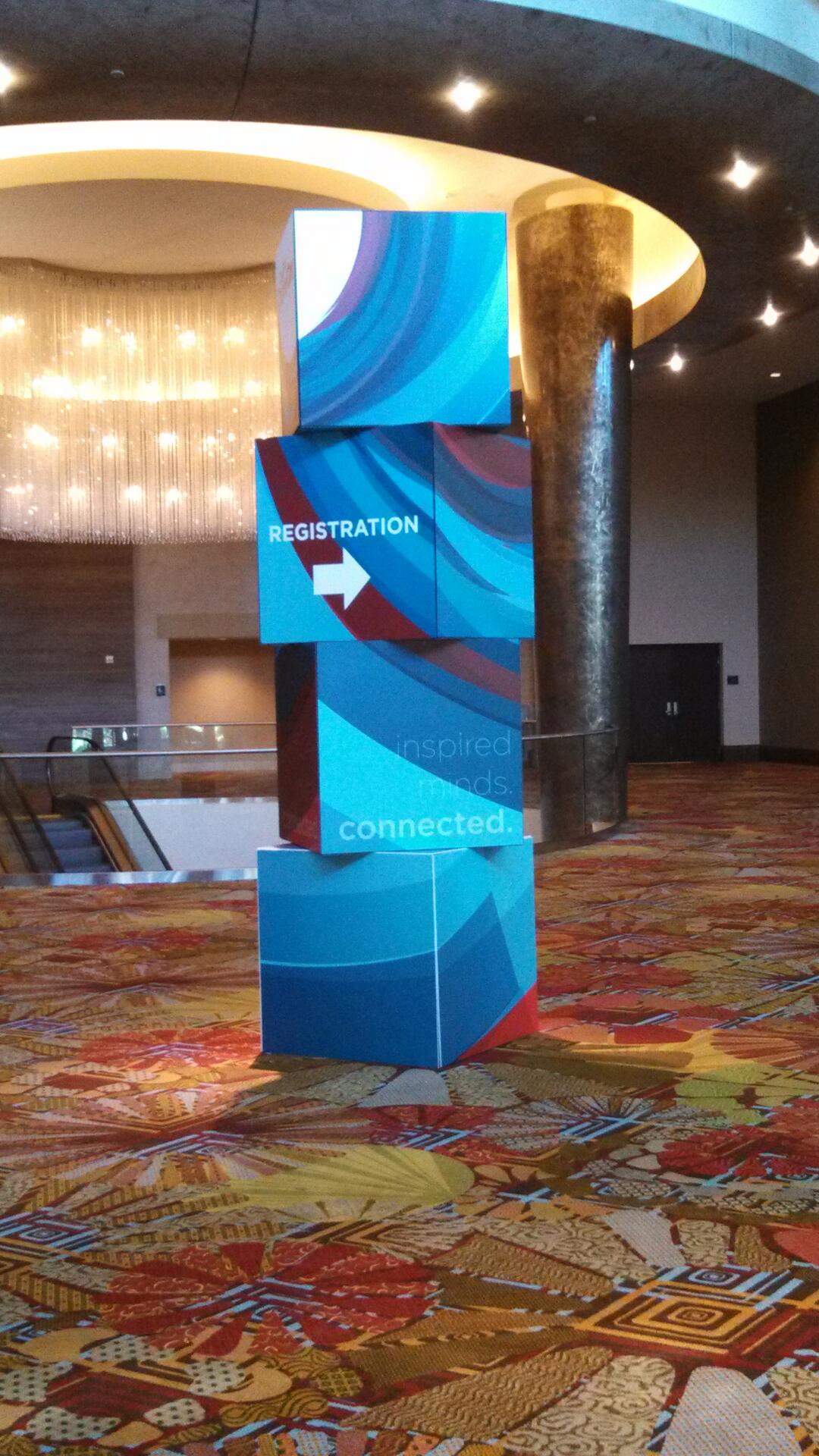 Portable Trade Show Displays - Wall Banner and Custom Lettering